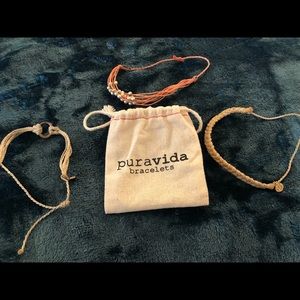 Set of three bracelets